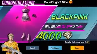 BLACKPINK OUTFITS CRATE OPENING 😍- PUBG NEW LUCK CRATE OPENING 🥳- BLACKPINK ALL OUTFITS #blackpink