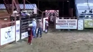 Weatherford Rodeo Derek Kennedy stomped in head