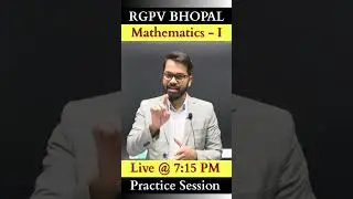 Engineering Mathematics - I | RGPV Bhopal | B.tech 1st Semester | PYQ + MEQ #rgpv1stsem #rgpv