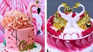 Fancy flamingo cake decorating ideas/Flamingo cake designs