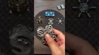 ⚔️ULTIMATE SPINNER SHOWDOWN! Titanium vs Stainless Steel&mdash;Which Reigns Supreme? #fidgetspinner #metal