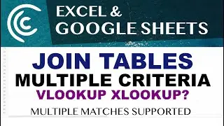 Поиск по нескольким критериям (VLOOKUP, XLOOKUP) в Excel и Google Sheets, поддержка множественных...