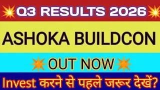 Ashoka Buildcon Q3 Results 2026 🔴 Ashoka Buildcon Results Today 🔴 Ashoka Buildcon Share Latest News