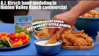A.J. Kirsch hand modeling in Hidden Valley Ranch commercial (2025)