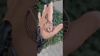 #Sacred #geometry circle and triangle symbol necklace. Geometry meaning jewelry