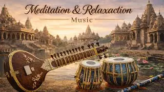 Peaceful Morning Meditation & Yoga Music | Indian Instruments Healing Sounds | Flute, Sitar, Tabla