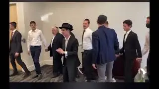 Aron from &ldquo;My Unorthodox Life&rdquo; dancing with brother in law Ben at his siyum