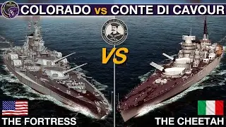 Colorado Battleship vs Conte Di Cavour Battleship (Quarter Final) | War On The Sea