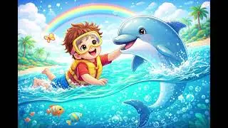 Kids Dolphin Song 🌊🐬 | Fun & Happy Music for Children