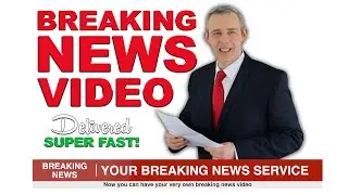 Custom Breaking News Video | Personalised Video | Customized Video | Business Commercial