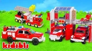Veicoli Giocattoli 🚒 Vita da Pompiere : Caserma Vigili del Fuoco, Missioni di Salvataggio | Kidibli