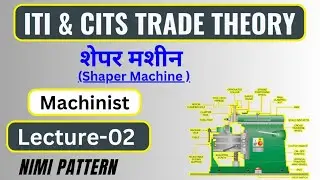 शेपर मशीन (Shaper Machine) / ITI & Cits Trade Theory / Machinist Theory / Lecture-02