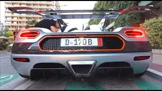 1360HP Koenigsegg One:1 LOUD Start Up and Leaving!