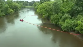 Booms added to Appomattox River to contain Petersburg diesel spill