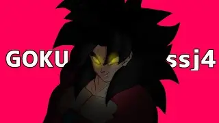 Dibujo a goku ssj4 | Speed paint | ALBLACK
