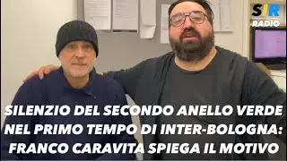 SILENZIO DEL SECONDO ANELLO VERDE NEL PRIMO TEMPO DI INTER-BOLOGNA: FRANCO CARAVITA SPIEGA IL MOTIVO