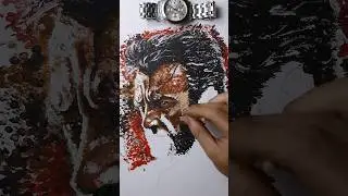 Funny drawing with cotton swab #dpartdrawing #flipbook #shorts
