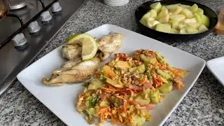 Repas sain au four + salade d&rsquo;&eacute;bly + jus de betterave 😍 | وجبة صحية ولذيذة فالفران