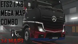 Mega 24 Maps Combo for ETS2 1.48 – with Promods, Eurafrica, Roex, EAA and more – Tutorial
