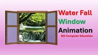Waterfall Window Animation in PowerPoint| Open & Close Window Effect Tutorial | PPT Animation Tricks