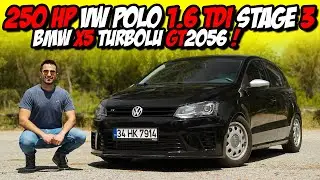 250 HP VW Polo 1.6 TDi Stage 3 / BMW X5 GT2056 Turbo'lu Dizel Projesi / GTİ Altyapısı / Gazlama