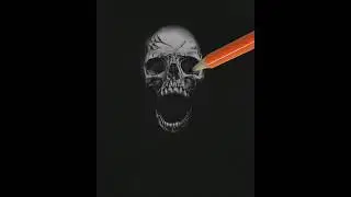 I Tried 3D Drawing Techniques💀#shorts #skull #drawing
