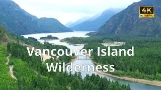 Strathcona Provincial Park from Above 🏔️ | Buttle Lake & Myra Falls | Vancouver Island, Canada 🇨🇦 4K