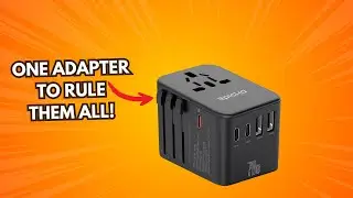 All-in-One Travel Adapter & Charger That Does It All!