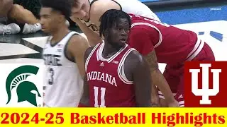 Indiana vs #11 Michigan State Basketball Game Highlights 2 11 2025