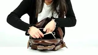 Women's Vintage Plaid Leather Backpack