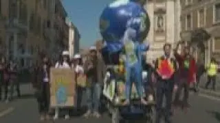 Protest in Italy for climate action and peace