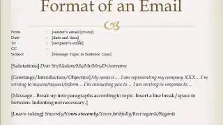 Business Emails (COM1110 English Communication Skills)