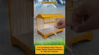 Cardboard Birds Cage || CraftDiyArts  #Shorts  #YoutubeShorts  #Trending