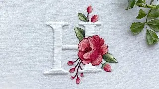 Floral Alphabet Embroidery Designs Part 2 | Stitching Tutorial for beginners | Embroidery Letters