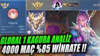 4000 MAÇ %85 WİNRATE DÜNYA 1.Sİ KAGURA ANALİZ ! 1300 YILDIZ KASMIŞ BUİLDİ DENEDİM - MOBİLE LEGENDS