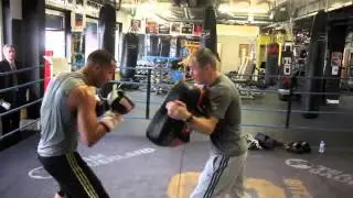JAMES DeGALE & JIM McDONNELL PADWORK FOOTAGE @ STONEBRIDGE ABC / DeGALE v KHATCHIKAN