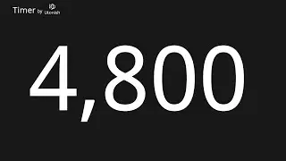 4800 Second Countup Timer