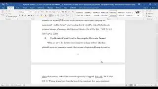 Creating a Table of Authorities