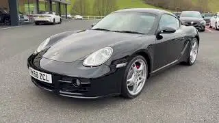 2008 PORSCHE CAYMAN S 3.4 Manual 987 Basalt Black with low miles for sale at Castle Motors