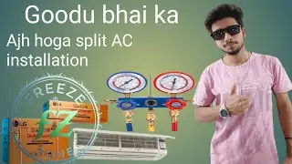 Split AC installation #vlog #youtube #dailyvlog #viral 