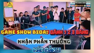 Thịnh Kent game show bida carom nhận tiền thưởng cực HOT - Thử th&aacute;ch đ&aacute;nh bida 1 2 3 băng xổ số