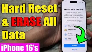 🛠️ iPhone 16/16 Pro Max: как сделать полный сброс настроек и удалить все данные