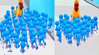 Crowd Battle 🌈🌈🥱All Levels Walkthrough Android, iOS Gameplay Big UPDATE✅ (PART-1)