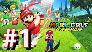 Mario Golf: Super Rush - Yoshi vs Donkey Kong  - New Donk City Course #1 (No Commentary)