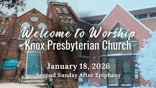 Sunday January 18th, 2026 LIVE Service