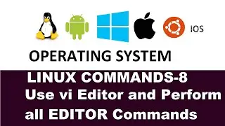 Use vi Editor and Perform all Editor Commands| Practical 9