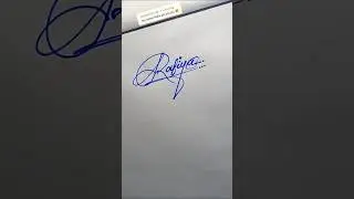 Rafiya name beautiful signature style #R latter signature ideas #handwriting #calligraphy #ytshorts