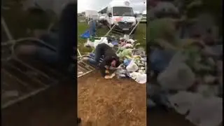 Drunk festival fail