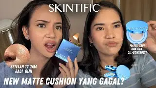 review jujur: NEW skintific matte cushion (wear test 12 jam)