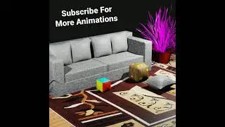 dice pillow falling animation in blender.